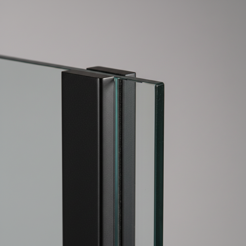 Detail Stahlrahmen mit VSG-Glas