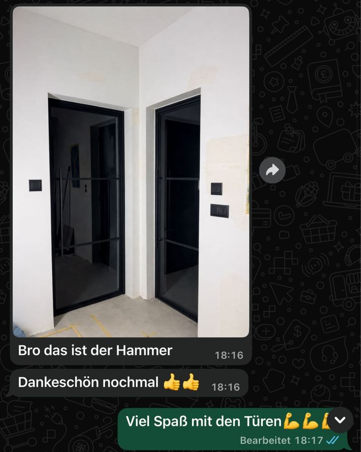 WhatsApp-Nachricht: Bro das ist der Hammer